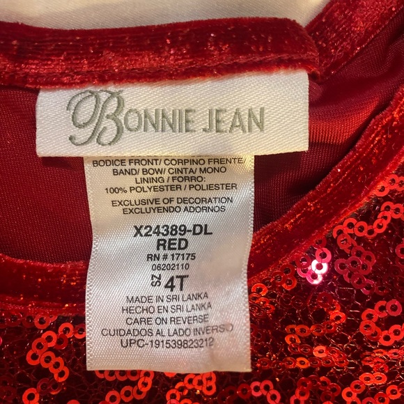 Red and white toddler dress 4T - Picture 3 of 6